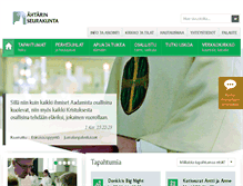 Tablet Screenshot of ahtarinseurakunta.fi
